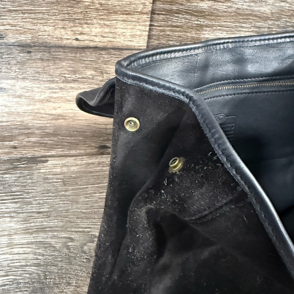 RARE‎ Vintage Coach Berkeley Backpack #9016 Black Flaw - Picture 7 of 10
